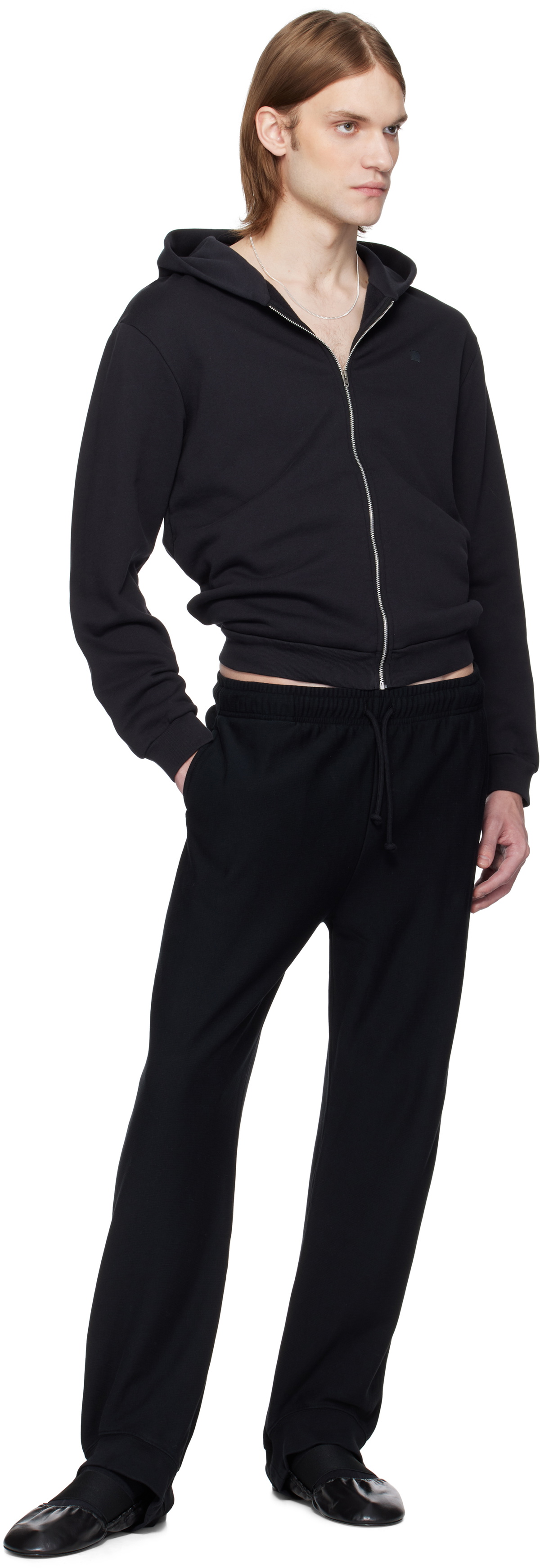 ALAINPAUL Black Fuseau Sweatpants