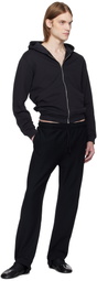ALAINPAUL Black Fuseau Sweatpants