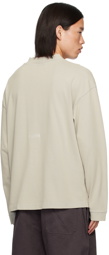 Acne Studios Beige Relaxed-Fit Long Sleeve T-Shirt