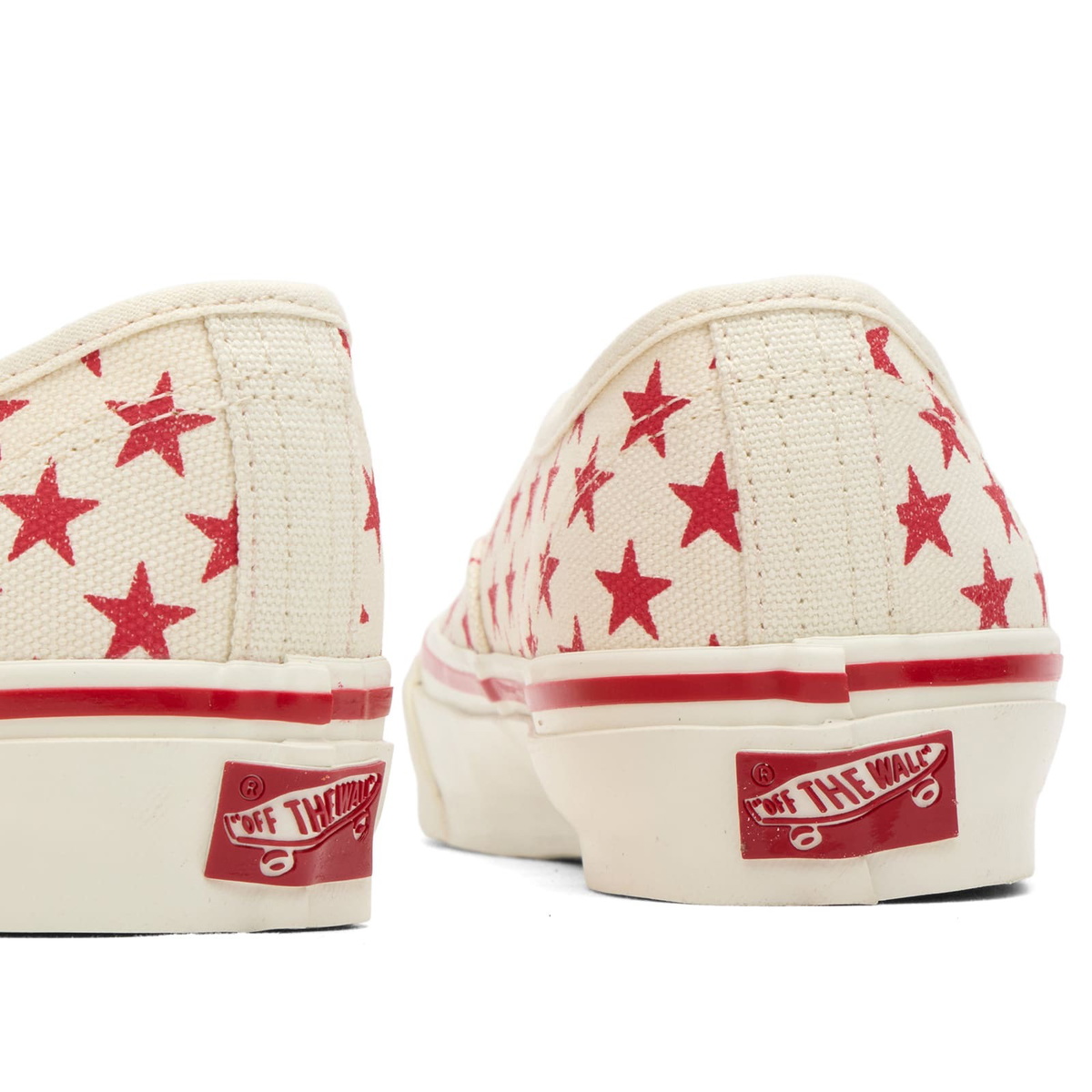 Vans Women's LX Authentic 44 Sneaker in Stars Racing Red/Marshmallow