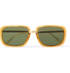 Gucci - Square-Frame Acetate and Gold-Tone Sunglasses - Gold