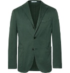Boglioli - Dark-Green Slim-Fit Unstructured Stretch-Cotton Drill Suit Jacket - Men - Dark green