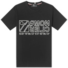 Moncler Grenoble Men's Short Sleeve T-Shirt in Black