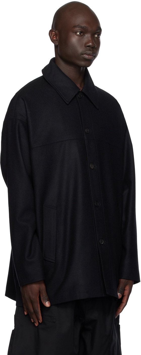 Lownn Black Buttoned Jacket