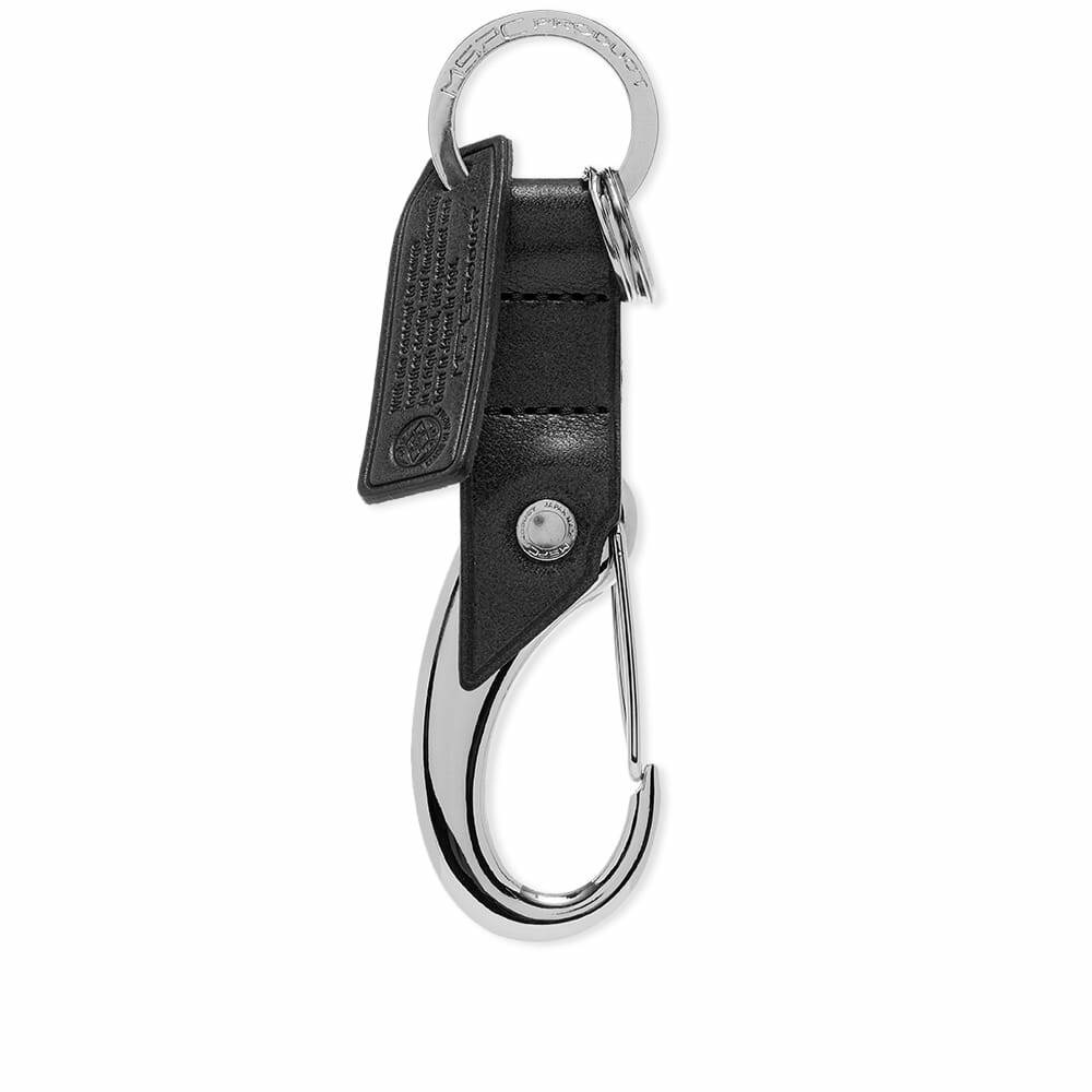 Master-Piece - Carabiner Key Ring in Black Leather (Restock)