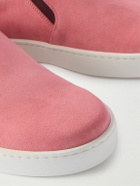 Manolo Blahnik - Nadores Suede Slip-On Sneakers - Pink