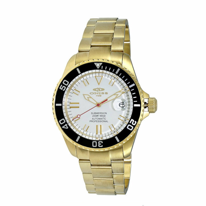Photo: Oniss ONZ5588 White Dial Mens Watch ON5588-88(GWTBK)