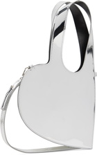 Coperni Silver Mirrored Crossbody Baby Heart Bag