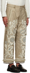 Craig Green Beige Tapestry Trousers