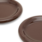 HAY Barro Side Plate - Set of 2 in Burgundy 
