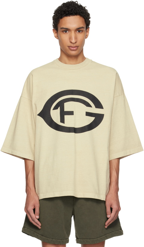 Photo: Fear of God Beige 'FG 26' T-shirt