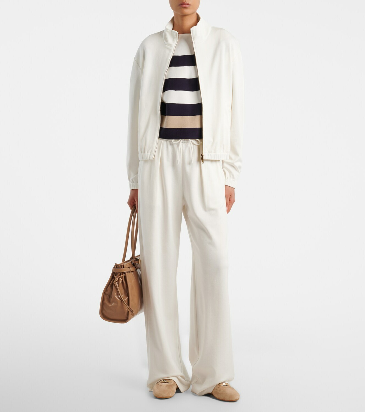 Max Mara Cotton and silk-blend sweatshirt