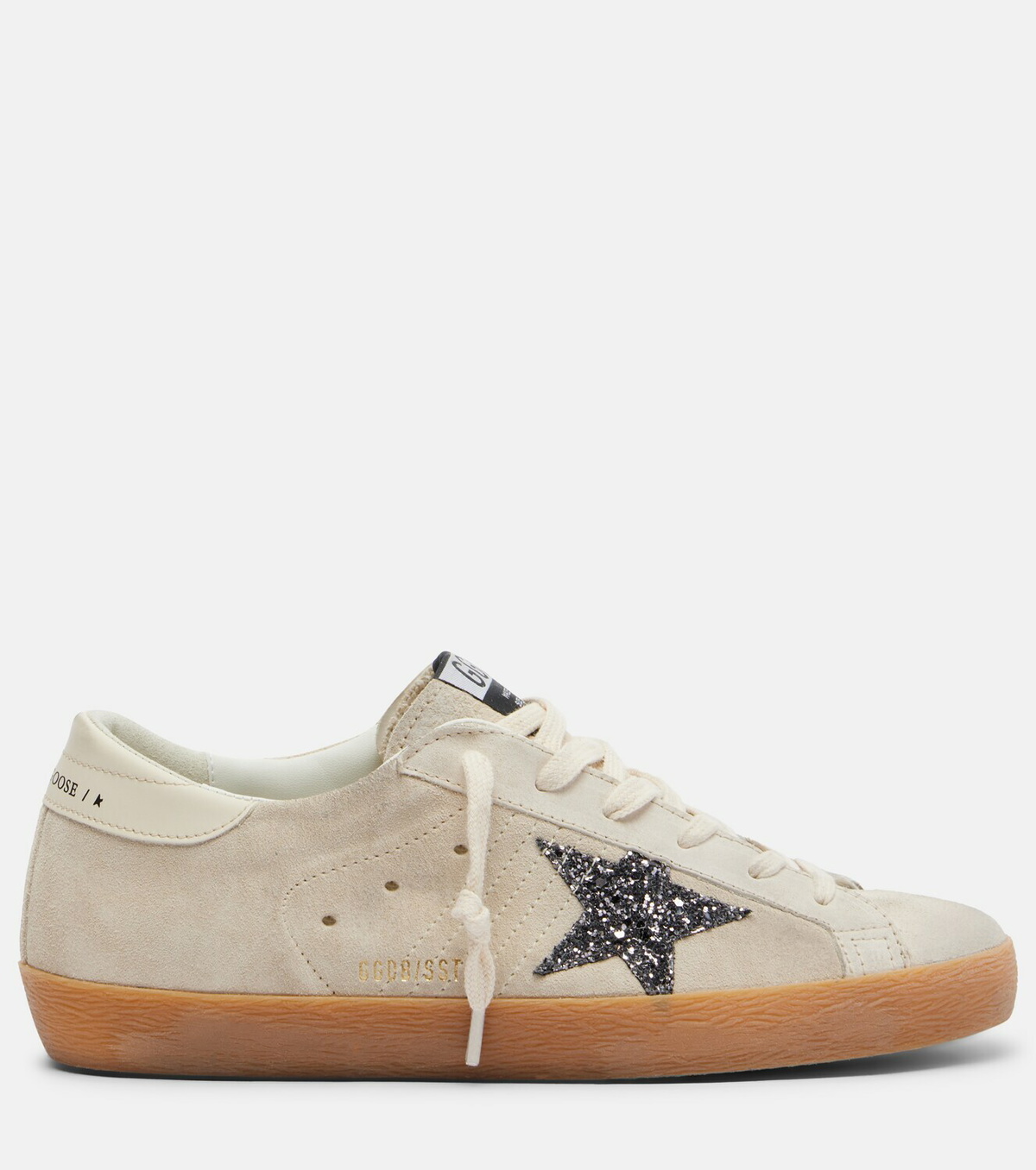 Golden Goose Super-Star glitter suede sneakers