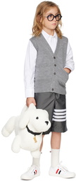 Thom Browne Kids Gray Stripe Back Vest