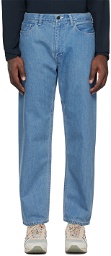 nanamica Blue Straight Jeans