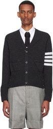 Thom Browne Gray Cashmere Cardigan