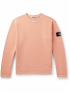 Stone Island - Logo-Appliquéd Cotton-Jersey Sweatshirt - Orange