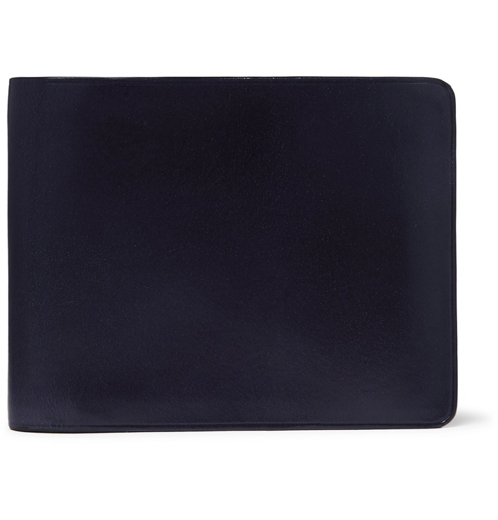 Photo: Il Bussetto - Polished-Leather Billfold Wallet - Blue