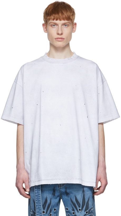 Photo: We11done Off-White Cotton T-Shirt