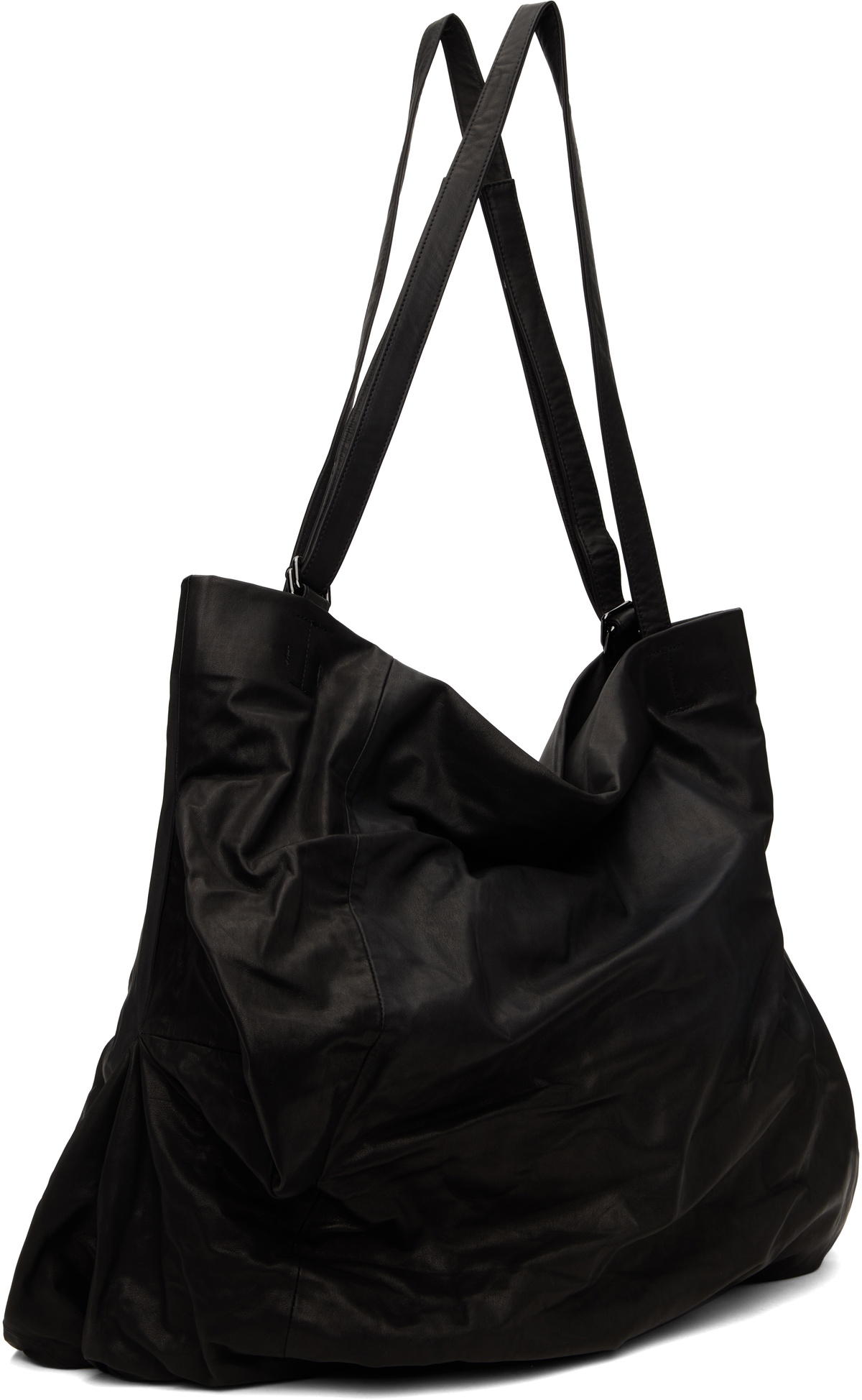 YOHJI YAMAMOTO Black Unevenness Tote Yohji Yamamoto
