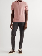 Incotex - Slim-Fit Ice Cotton-Jersey Polo Shirt - Pink
