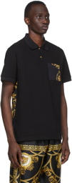 Versace Jeans Couture Black Regalia Baroque Polo