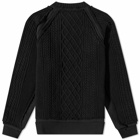 Undercoverism Men's Re-Constructed Cable Knit in Black