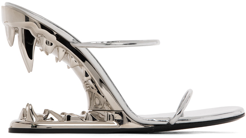 GCDS Silver Morso Heels