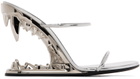 GCDS Silver Morso Heels