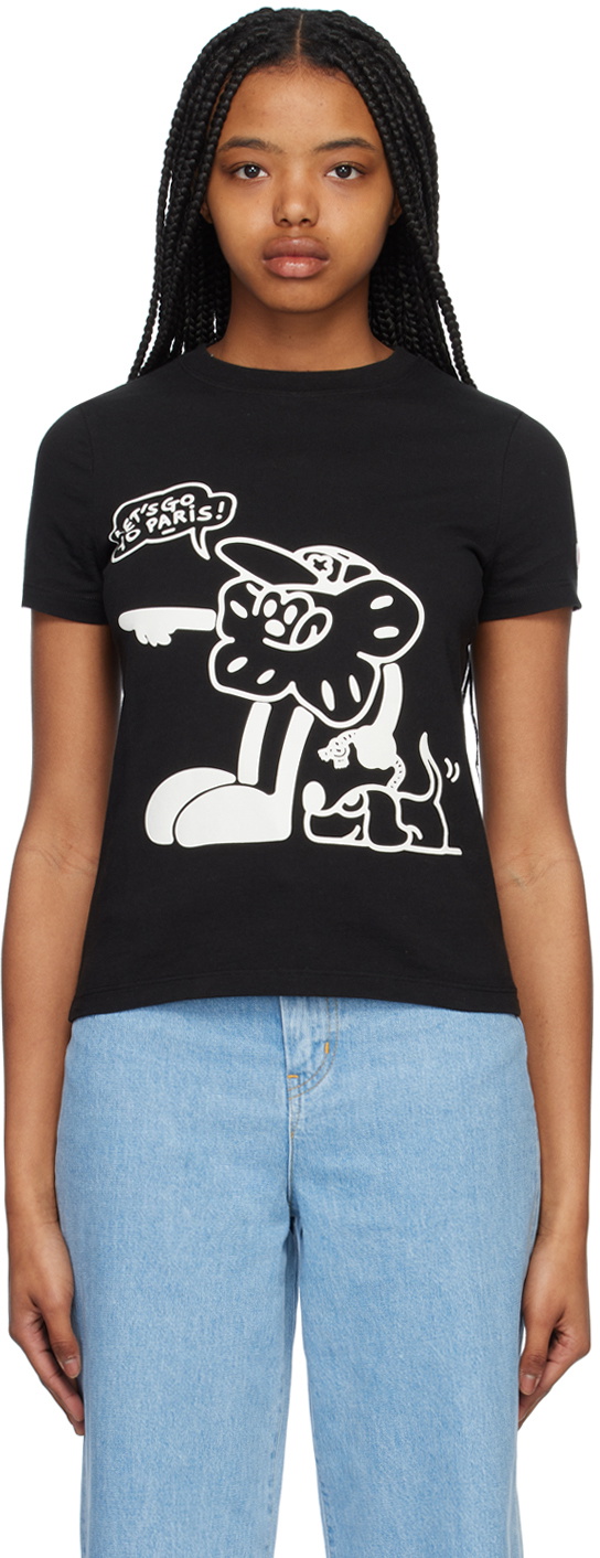 Kenzo Black Kenzo Paris Boke Boy Travels T-Shirt Kenzo