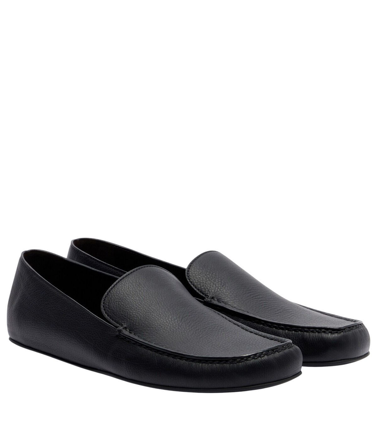 The Row Navy Mensy Loafers The Row