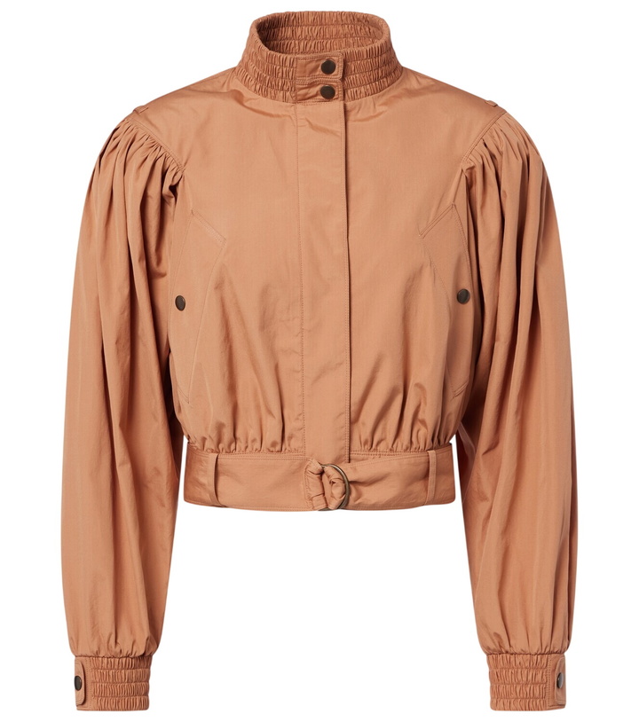 Photo: Chloé Gathered belted cotton poplin jacket