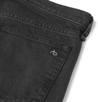 rag & bone - Fit 2 Slim-Fit Washed Stretch-Denim Jeans - Black