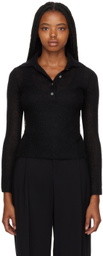 Vince Black Brushed Polo