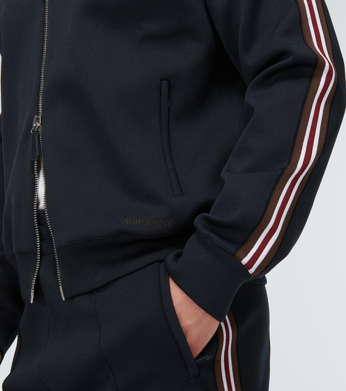 Burberry - Stripe zip-up jacket Burberry