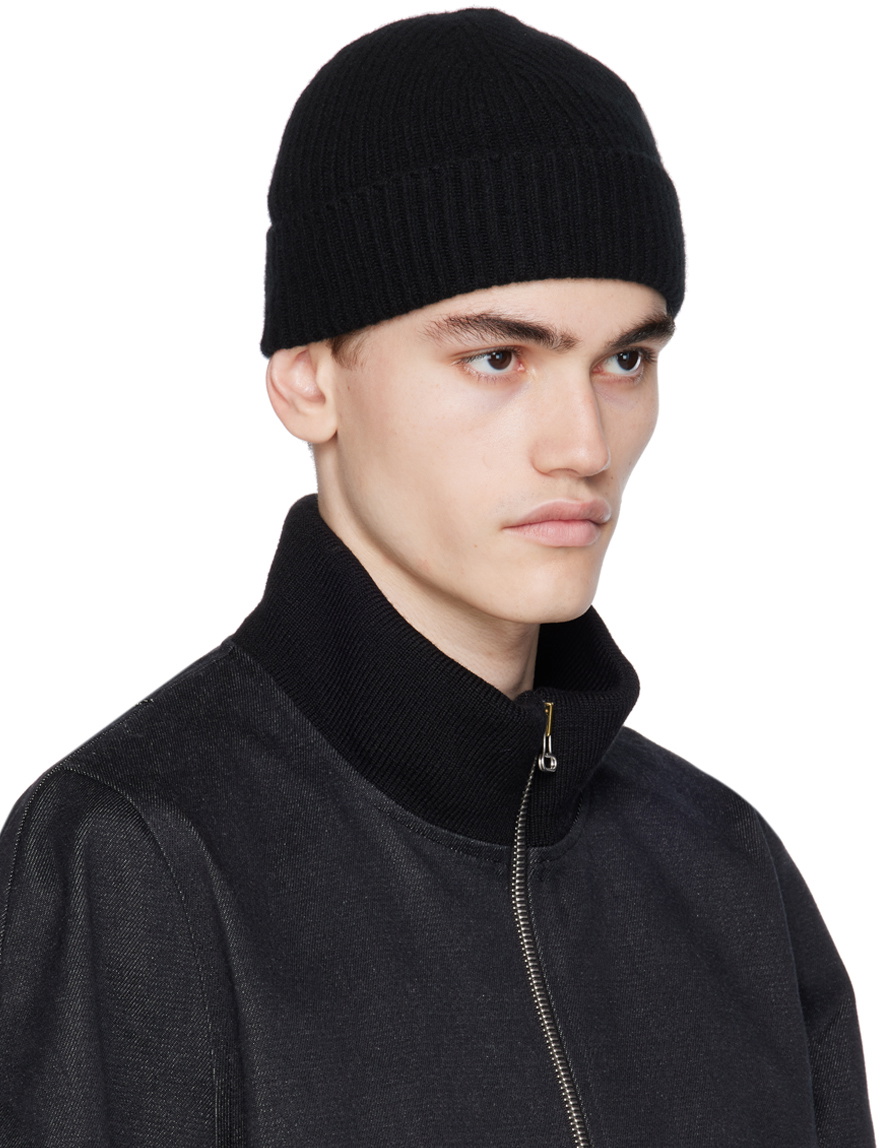 3MAN Black Ribbed Beanie