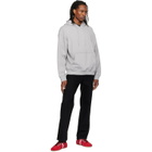 WOOYOUNGMI Gray Flower Back Logo Hoodie
