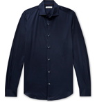 Loro Piana - Cotton-Jersey Shirt - Blue