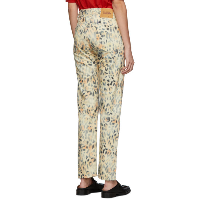 NAPA by Martine Rose Tan Leopard Jeans Martine Rose