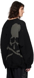 MASTERMIND WORLD Black Oversized Skull Sweater