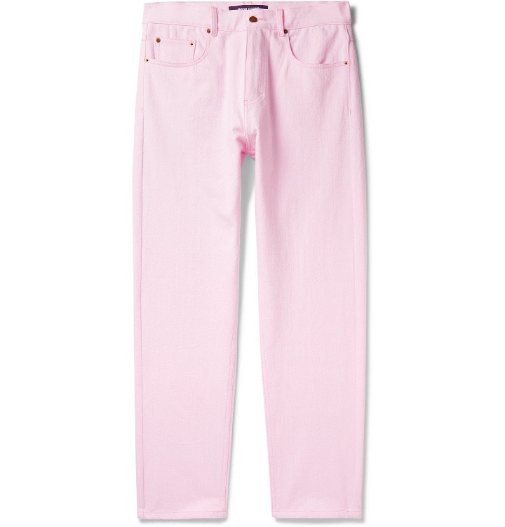Photo: Noon Goons - Glasser Garment-Dyed Denim Jeans - Pink