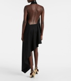 Givenchy Asymmetric draped wool cocktail dress