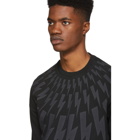 Neil Barrett Black Lightning Bolt Sweatshirt