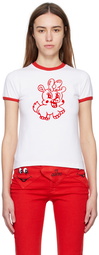 Abra White 'Piggy' T-Shirt