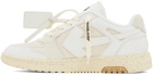 Off-White White & Beige Slim Out Of Office Sneakers