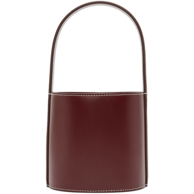 Staud Burgundy Mini Bissett Bag Staud