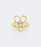 Oscar de la Renta Crystal-embellished floral ring