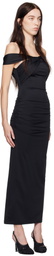 MISBHV Black Wrapped Maxi Dress