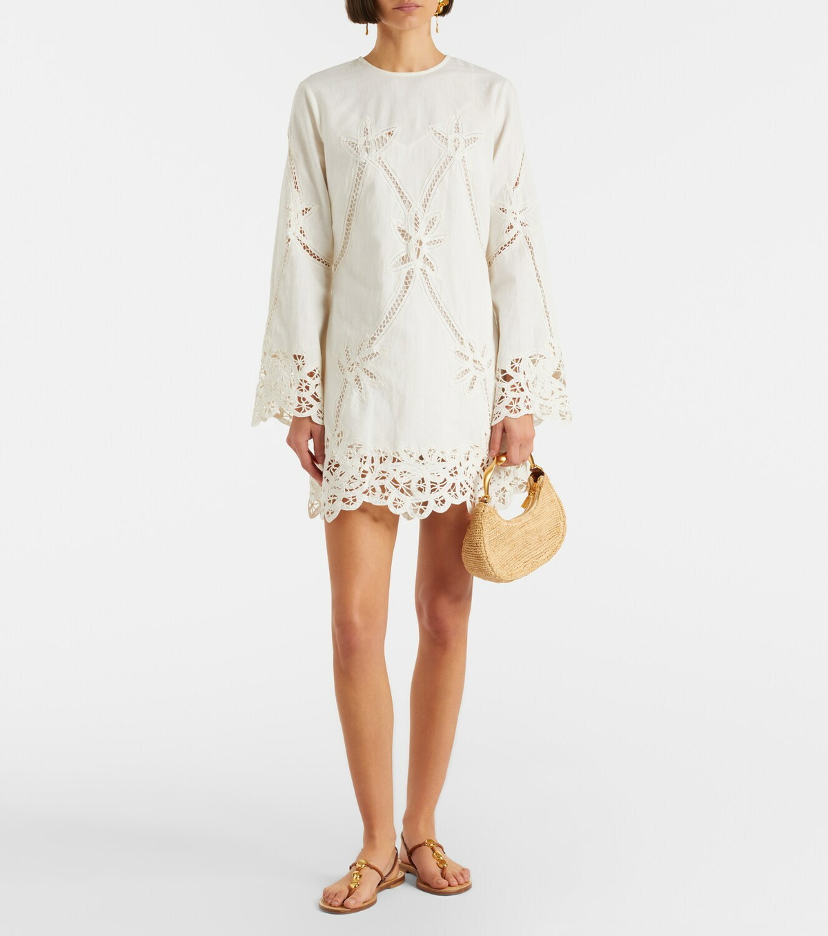 Veronica Beard Amberg cotton and linen minidress