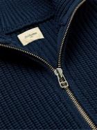 Bellerose - Allip Ribbed Wool Zip-Up Sweater - Blue